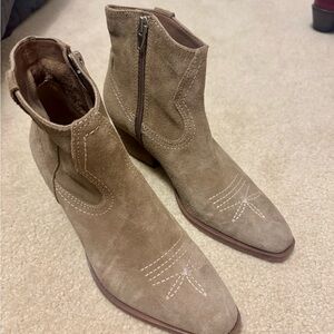 Dolce Vita Taupe Ankle Booties